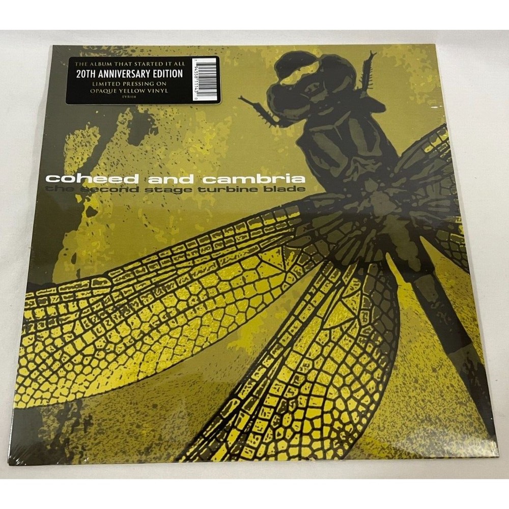 Coheed And Cambria Second Stage Turbine Blade Vinyl LP Yolk Yellow LIMITED /500